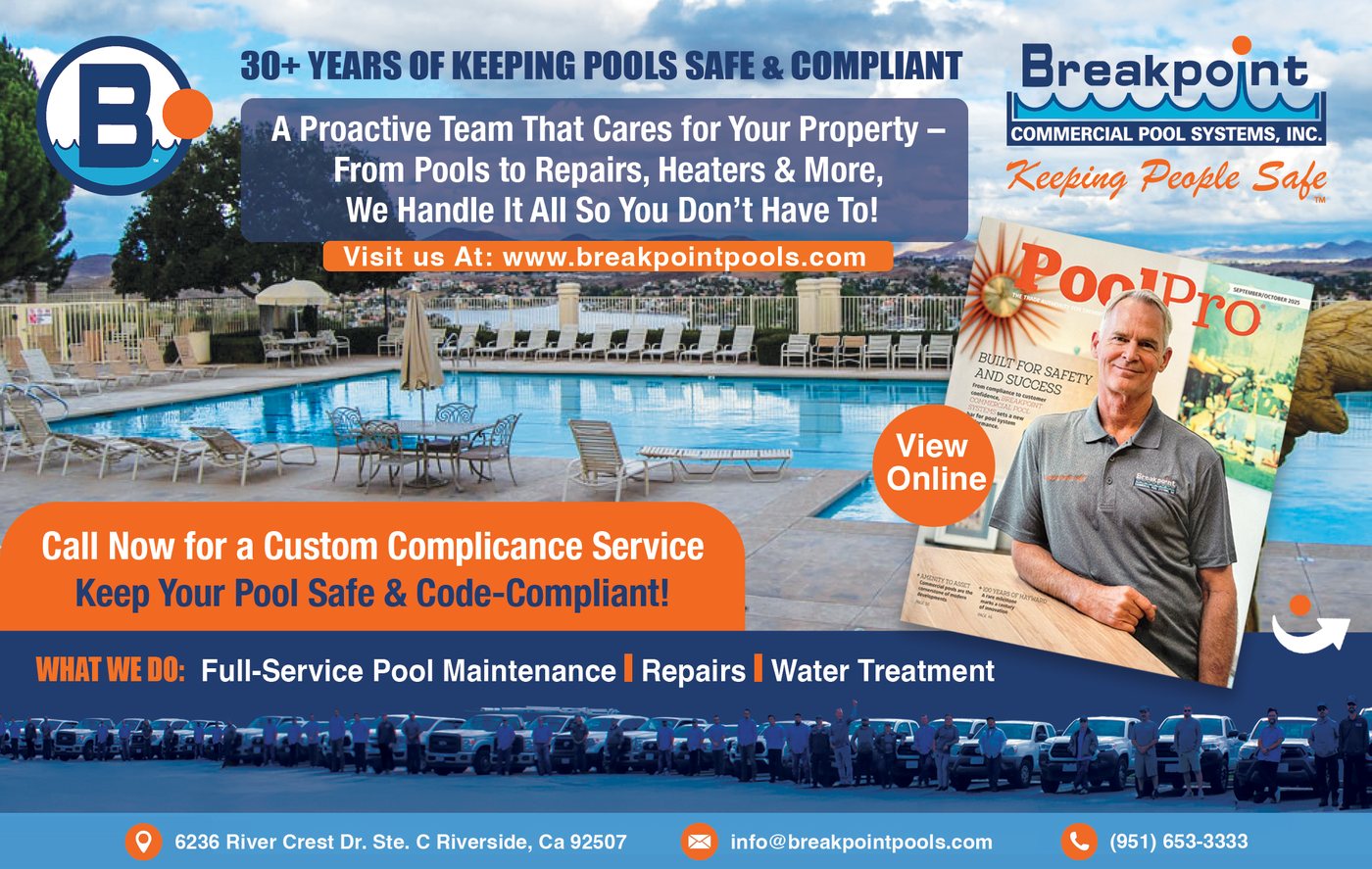 Breakpoint mailer — 30+ years of keeping pools safe and compliant