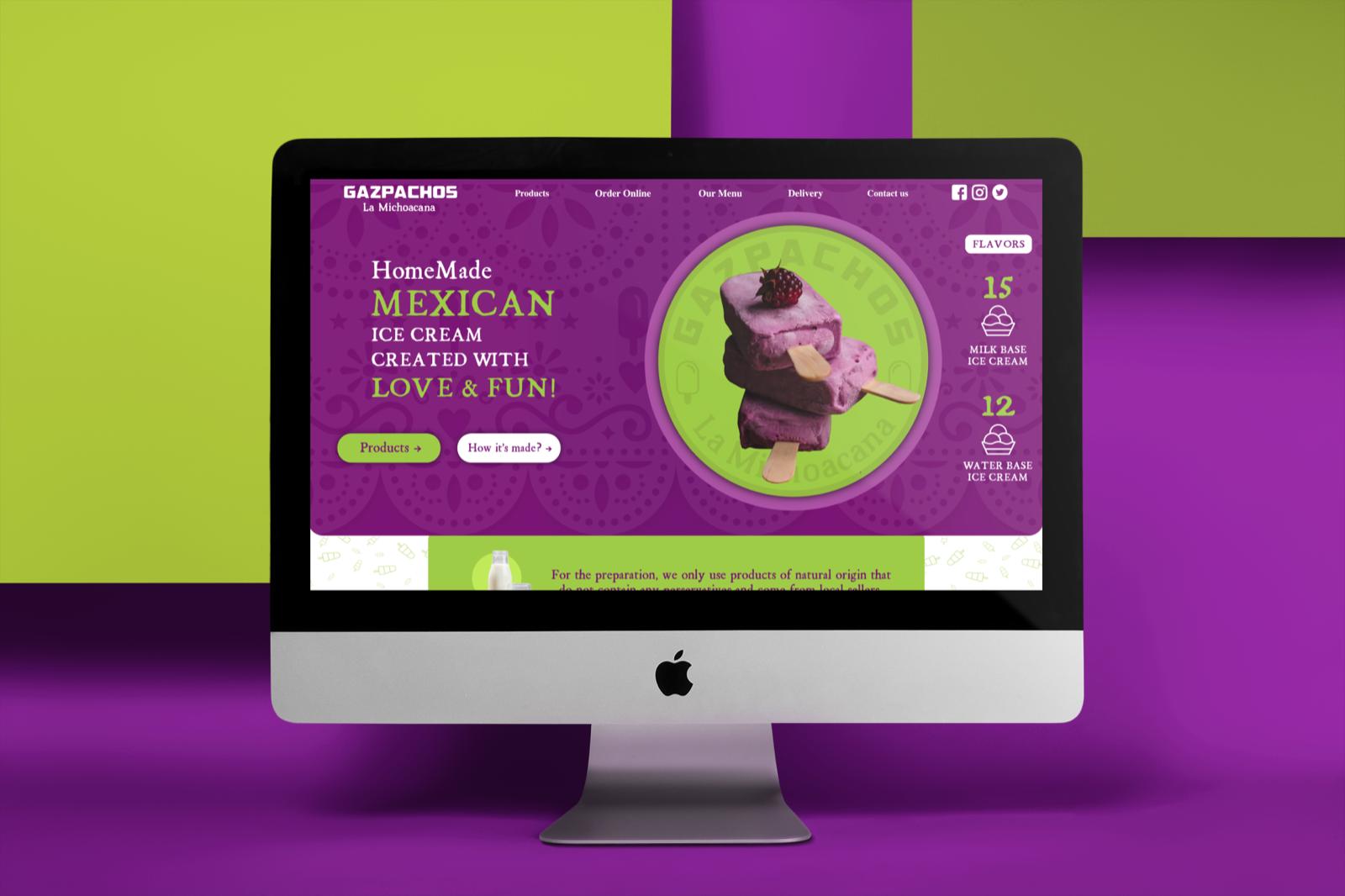 La Michoacana: Ice cream shop