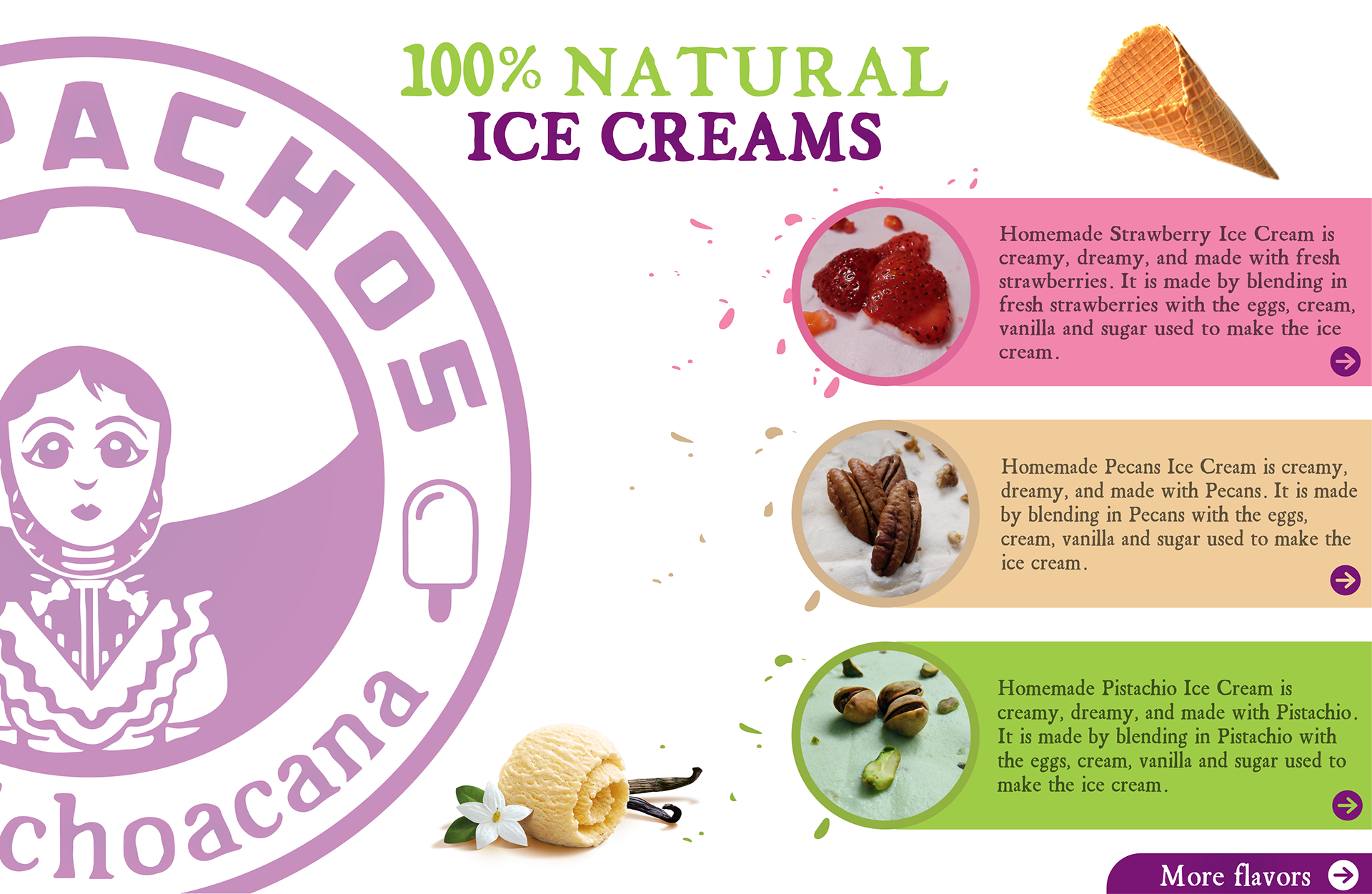 La Michoacana: Ice cream shop
