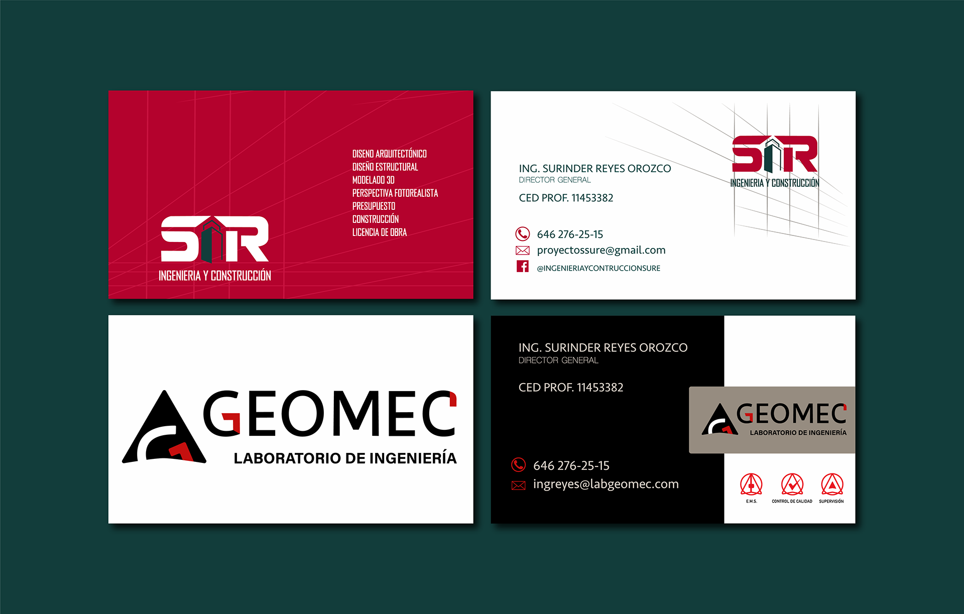 SR Engineering/ Geomec Laboratory services